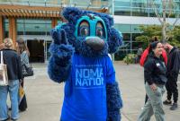 Photo of Lobo, the Sonoma State mascot