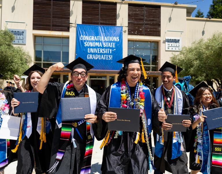 Students Celebrating Commencement